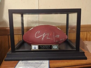 Clay Matthews Hand Signed FOOTBALL WITH Display CASE & COA Big Play Clay Packer - Picture 1 of 13