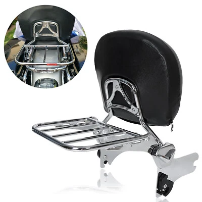 Encosto Sissy Bar + Bagageiro Para Harley Street Electra Road Glide 1997-2008 - Imagem 1 de 4
