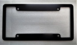 HMC Billet Aluminum License Plate Frame, Black Anodized - Picture 1 of 2