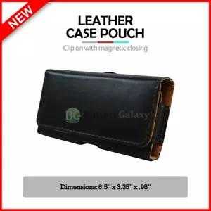 Durable Genuine Leather Pouch Phone Case for Android Samsung Galaxy A03s / A23 - Picture 1 of 4