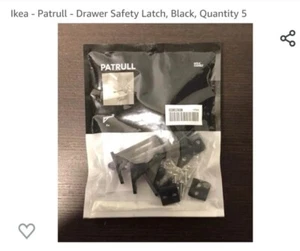 IKEA Patrull Cupboard Drawer Child Proof Safety Latch - 5 Pack - Picture 1 of 1
