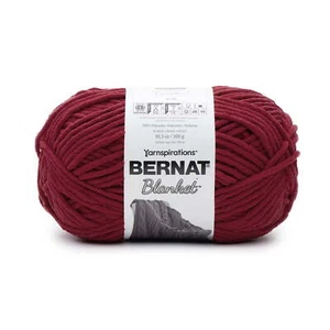220 Yards, Bernat® Blanket™ #6 Super Bulky Polyester Yarn, Crimson 10.5oz/300g - Picture 1 of 10