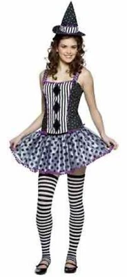 Disfraz de bruja Spelladonna a rayas disfraz de Halloween adolescente adulto 3 COLORES Foto 1 de 2