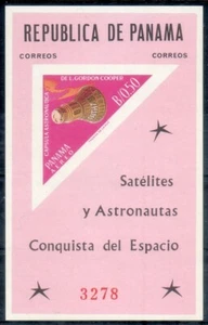 PANAMA 1964 CONQUISTA DEL ESPACIO FOGLIETTO VALORE NON DENTELLATO B/0.50 MNH** - Imagen 1 de 1