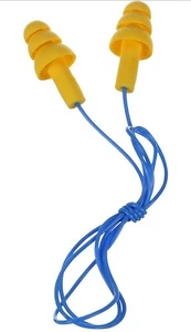 3M E-A-R UltraFit Corded Ear Plugs 340-4004, 100-Pair, Yellow, Poly Bag 3404004 - Picture 1 of 4