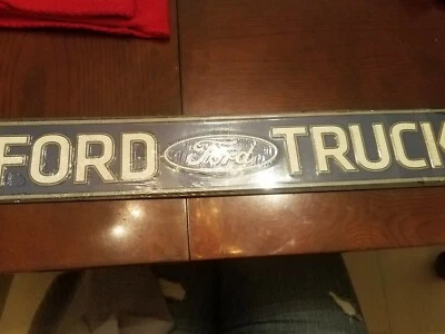 RARO Letrero de Automóvil Camión Ford 20 pulgadas DE COLECCIÓN - SE ENVÍA N 24 HORAS Foto 1 de 4