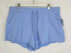 Joylab Women's High Rise 3" Fleece Shorts Light Blue XXL - Picture 1 of 13