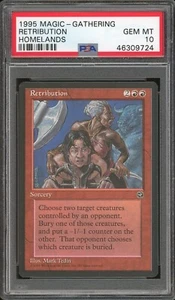 1995 Magic the Gathering MTG Homelands Retribution PSA 10 Pop 3 Mark Tedin - Picture 1 of 2