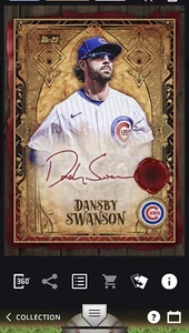 DANSBY SWANSON-ICONIC PERGAMENA SERIE 2 FIRMA ROSSA-TOPPS COLORATI DIGITALI - Foto 1 di 1