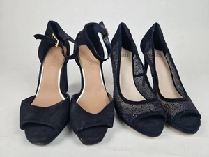 Black New Look and Faith Heels Shoes Size 7 Block heel and Stiletto - Picture 1 of 15