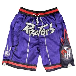 Pantaloncini da basket Just Don TORONTO RAPTORS 98/99 viola maglia NBA uomo taglia LG - Foto 1 di 7