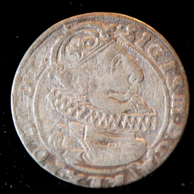 Polonia, 1625 6 centavos, KM42, plata, fino+, 5-21* Foto 1 de 2