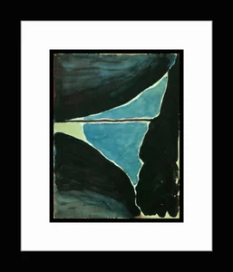 GEORGIA O'KEEFFE • 'Tent Door at Night' Custom Framed Art Print - Picture 1 of 1