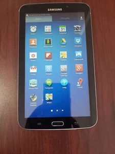 Samsung Galaxy Tab 3 SM-T217S 16GB, Wi-Fi + 4G (Sprint) 7in Midnight Black Good - Picture 1 of 24