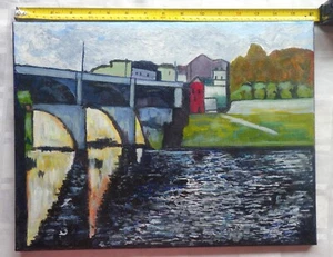 Acrylic on Canvas Painting Impressionist Vlaminck style 40 x 30 cm (16 x 12 in) - Picture 1 of 2