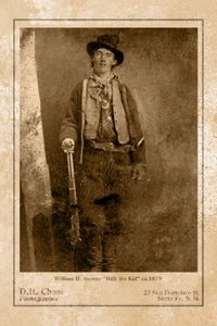 BILLY THE KID William H. Bonney Wild West Legend Cabinet Card CDV - Picture 1 of 1