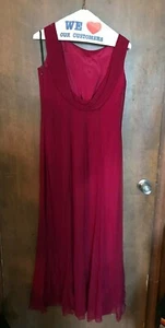 Watters And Watters Formal Red Dress Maroon Wine Size 4 - Picture 1 of 2