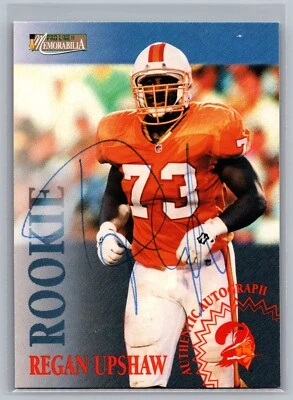 Regan Upshaw 1996 Pro Line Memorablia Rookie Autograph #15 Football NFL Card RC - Image 1 of 2