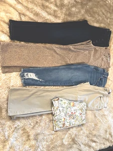 LOTE DE 5 PARES DE PANTALONES Y PANTALONES CORTOS VAQUEROS GAP TALLA 4/27... ¡GUAU! - Imagen 1 de 12
