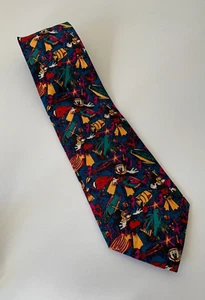 Davenport Men's Vintage Tie MIckey Mouse on the Great Barrier Reef Snorkeling - Picture 1 of 9