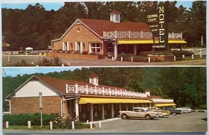 Vintage Colonial Court Motel Postcard White Sulphur Springs West Virginia - Picture 1 of 2