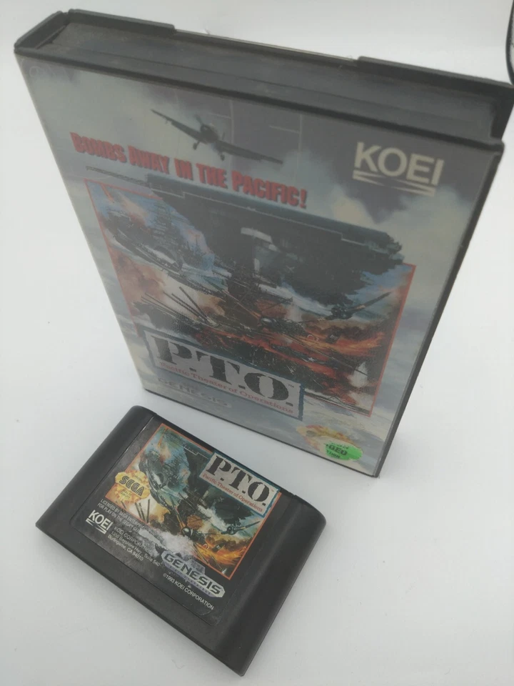 P.T.O. PTO Pacific Theater of Operations (Sega Genesis, 1993) - Image 1 of 2