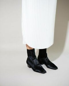 BRAND NEW RACHEL COMEY Cove Black Calf Hair Ankle Boots Shoes Heels Size US 9!