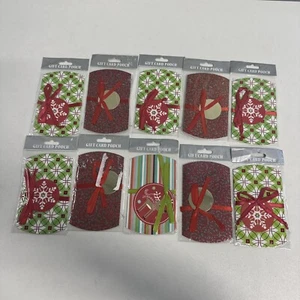 10 PACK Christmas Gift Card Pouch Mixed NEW $19.90 Some have Paint on packages - Picture 1 of 14