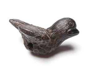 Japan Antique Netsuke bird inro ojime sagemono rare Meiji era 1868-1912 Original - Picture 1 of 7