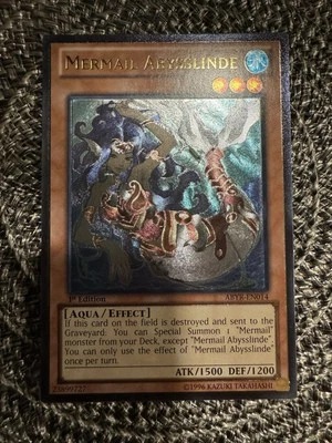 Mermail Abysslinde ABYR-EN014 Ultimate Rare 1st Edition NM Yugioh Card - Image 1 of 2