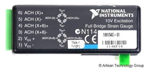 Entrada de celda de carga de 2 canales NI SCC-SG24, puente completo, módulo de paso bajo de 1,6 kHz - Imagen 1 de 4