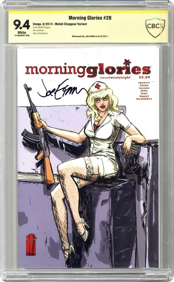 Morning Glories #28G Rossmo Variant CBCS 9.4 Witnessed Sig Joe Eisma 2013 - Image 1 of 1