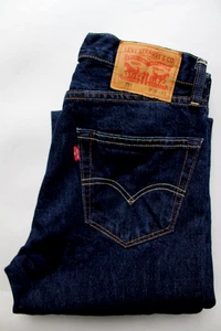 Levi's 751 Straight Leg Herren Jeans W30 L29 Dunkelblau Denim LEVJ552 - Bild 1 von 10
