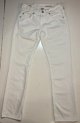 VTG True Religion Bobby Jeans Mens 30x34 White Preppy Boot Y2K (waist is 32”) - Image 1 of 4