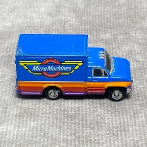 Micro Machines Galoob 1997 Delivery Truck Toy Blue/Orange Collectible - Picture 1 of 7