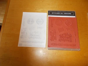 Stampin'Up! STITCHED ALL AROUND Clear-Mount Stempelset + STITCHED LABEL Stanzen - Bild 1 von 3
