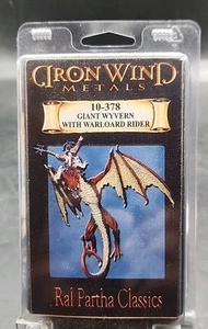Ral Partha IRON WIND 10-378 Giant Wyvern with Warlord Rider Chaos Lord Warrior - Picture 1 of 8