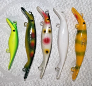 Lotto VINTAGE - 5* ESCA da pesca Homer LeBlanc Tackle SWIM WHIZZ ~4" LUNGA senza ami - Foto 1 di 17