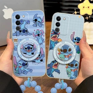 Samsung Phone Case Stitch Stand Strap Case Cover Protective Blue Galaxy Ultra - Picture 1 of 12