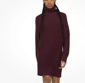 Prana SANGRIA FIELDS Strick PULLOVER KLEID Rollkragen MULBERRY Größe Medium Neu mit Etikett - Bild 1 von 13