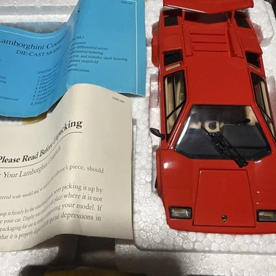 Franklin новом 1985 Lamborghini Countach 5000с 1/24 литой красный - Изображение 1 из 4