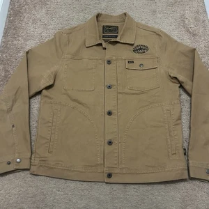 Giacca utility Howler Bros. Luckenback TX tela con bottoni uomo piccola rara - Foto 1 di 9