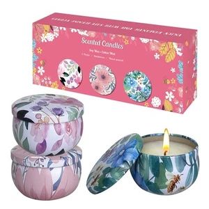 3 Pack Ladies Candles Gifts, 2.5 Oz Home Scented Candles, Portable Small Jar Can - Picture 1 of 7