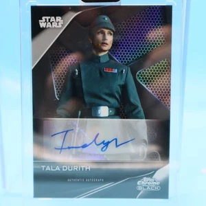 2023 Topps Chrome Black Star Wars #A-IV Indira Varma as Tala Durith Auto! - Bild 1 von 2
