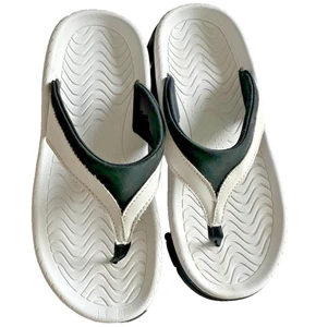 AVIA weiß & schwarz Damen Flip Flop breit sportlich Strand Dusche Sandalen Gr. 7 - Bild 1 von 5