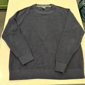 Lands' End Drifter Navy Baumwolle Rundhals Pullover Gr. XL Herren 46-48 - Bild 1 von 6