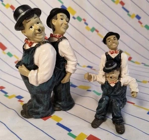 Pair Of Vintage Laurel & Hardy Standing Figures - Picture 1 of 8