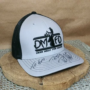 Truckermütze Hirschfleisch zum Abendessen DMFD Druckknopflasche signiert Robert Arrington Jagd - Bild 1 von 21