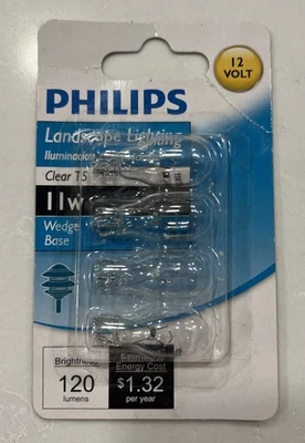 New Philips Landscape Lighting 11-Watt Clear T5 12-Volt Wedge Base 4 Pack - Image 1 of 2