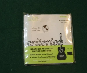 NEW OLD STOCK CRITERION GUITAR SPANISH ACOUSTIC STRINGS -C-300, 8 STRING SET - Picture 1 of 1